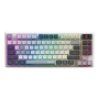 MSI FORGE GK600 TKL WIRELESS SKY , Gaming Keyboard , Wireless , US , Bluetooth , 2.4 GHz, Bluetooth, USB 2.0 , Mechanical Linear