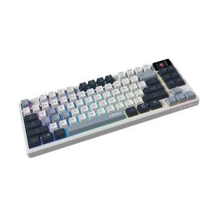 MSI FORGE GK600 TKL WIRELESS SKY , Gaming Keyboard , Wireless , Bluetooth , US , Mechanical Linear