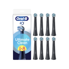 Oral-B Replaceable toothbrush heads , iO UltimateClean , Heads , For adults , Number of brush heads included 8 , Black
