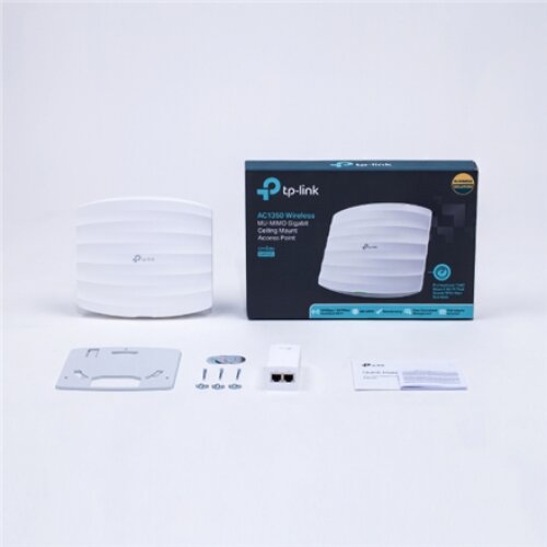 TP-LINK , Access Point , EAP225 , 802.11ac , 2.4GHz/5GHz , 450+867 Mbit/s , 10/100/1000 Mbit/s , Ethernet LAN (RJ-45) ports 1 , MU-MiMO Yes , PoE in , Antenna type 5xInternal