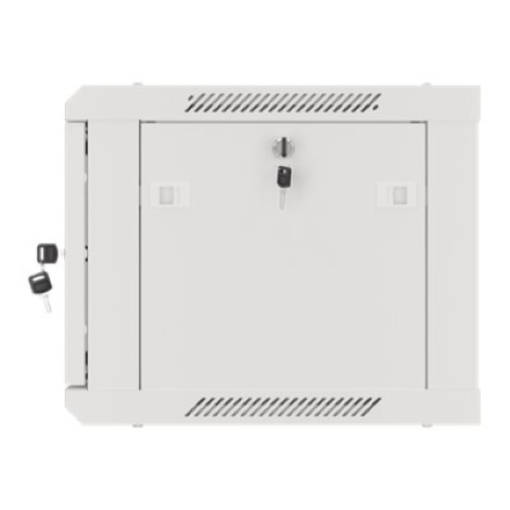 Lanberg Rack cabinet 19 wall-mount 6U/600x450 for self-assembly with metal door (flat pack), grey , Lanberg