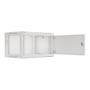 Lanberg Rack cabinet 19 wall-mount 6U/600x450 for self-assembly with metal door (flat pack), grey , Lanberg