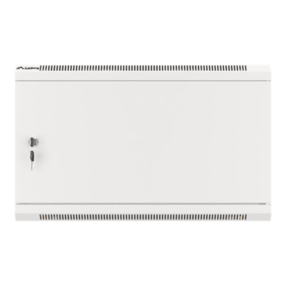 Lanberg Rack cabinet 19 wall-mount 6U/600x450 for self-assembly with metal door (flat pack), grey , Lanberg