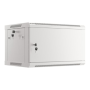 Lanberg Rack cabinet 19 wall-mount 6U/600x450 for self-assembly with metal door (flat pack), grey , Lanberg