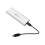 Natec , Rhino M.2 NVME Lite USB-C External, Gen 2 Steel Arctic Silver , Solid-state drive interface NVMe