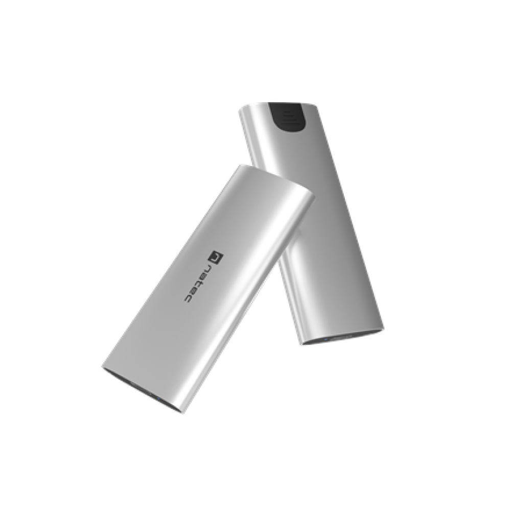 Natec , Rhino M.2 NVME Lite USB-C External, Gen 2 Steel Arctic Silver , Solid-state drive interface NVMe
