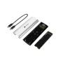 Natec , Rhino M.2 NVME Lite USB-C External, Gen 2 Steel Arctic Silver , Solid-state drive interface NVMe