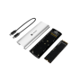 Natec , Rhino M.2 NVME Lite USB-C External, Gen 2 Steel Arctic Silver , Solid-state drive interface NVMe