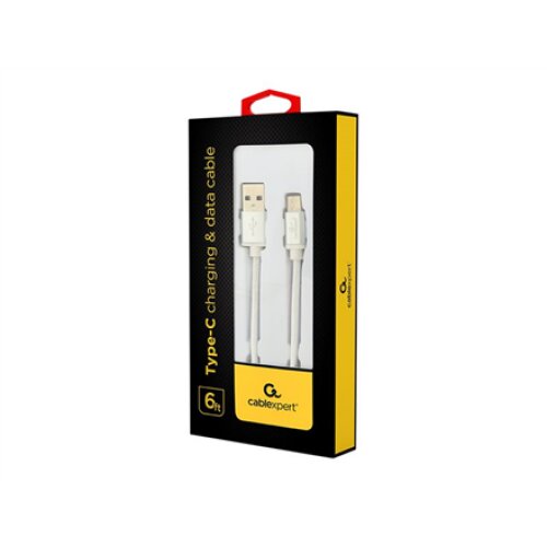 Gembird USB Type-C cable with braid and metal connectors, 1.8 m , Cablexpert , USB Type-C cable with braid and metal connectors , USB-C to USB-A USB Type-C male , USB Type-A male