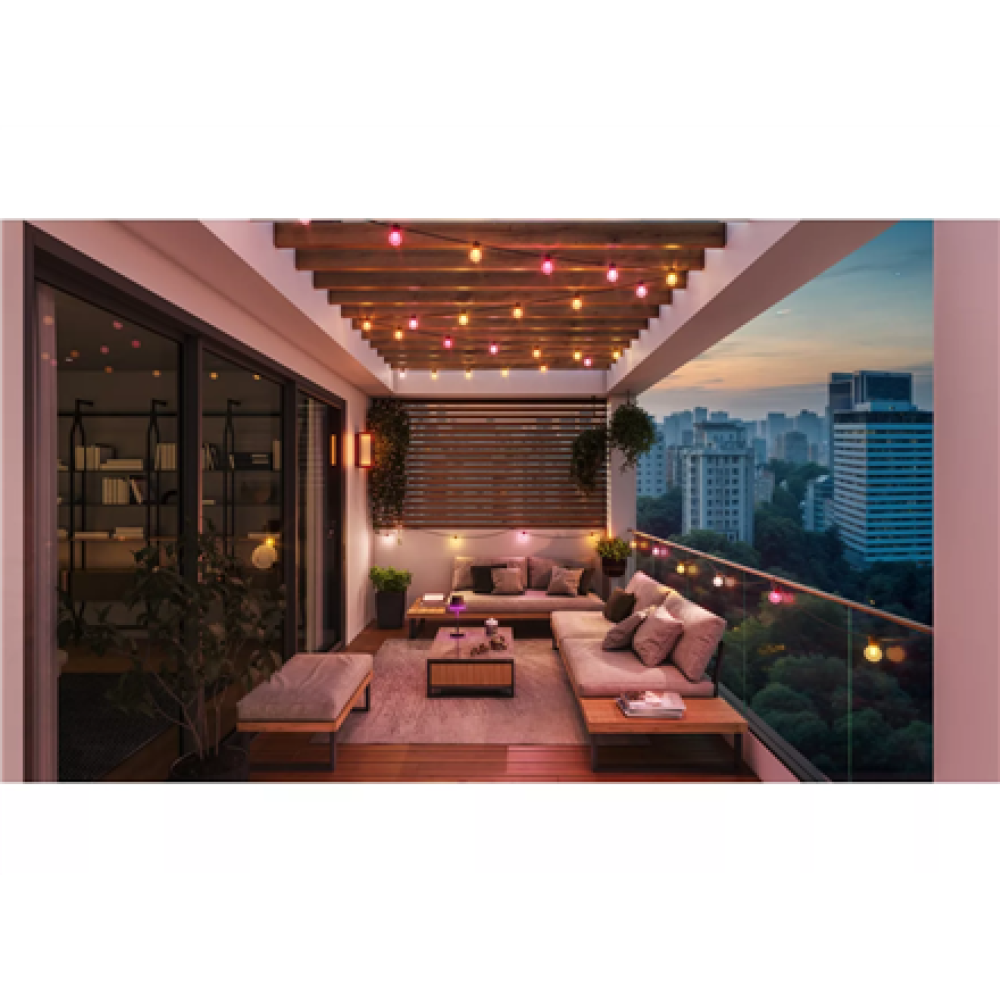 Philips Hue Festavia Globe Outdoor Fairy Lights, 21 m , 30 W