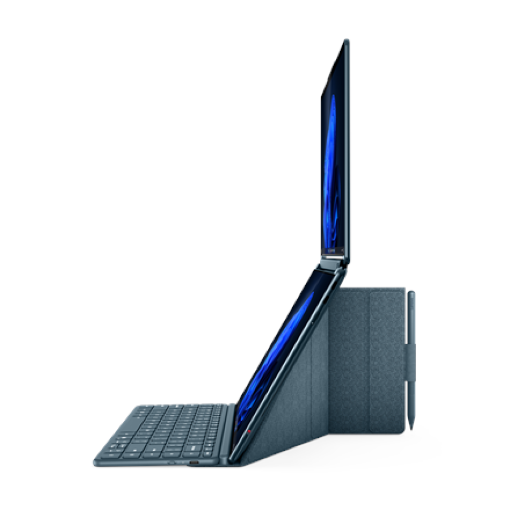 Lenovo Yoga Book 9 14IAH10 , Tidal Teal , 2x14 , OLED , Touchscreen , 2.8K WQXGA+ , 2880 x 1800 pixels , Glossy , Intel Core Ultra 7 , 255H , 32 GB , Soldered LPDDR5x , Solid-state drive capacity 1000 GB , Intel Arc Graphics , Windows 11 Pro , 802.11be , 
