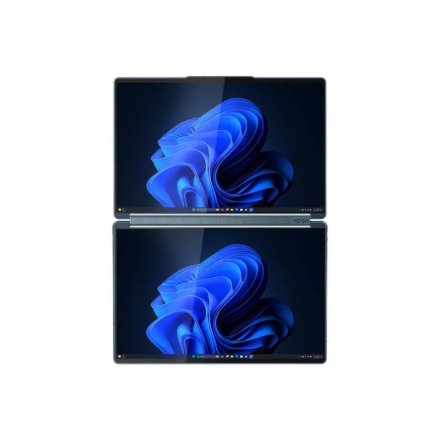 Lenovo Yoga Book 9 14IAH10 , Tidal Teal , 2x14 , OLED , Touchscreen , 2.8K WQXGA+ , 2880 x 1800 pixels , Glossy , Intel Core Ultra 7 , 255H , 32 GB , Soldered LPDDR5x , Solid-state drive capacity 1000 GB , Intel Arc Graphics , Windows 11 Pro , 802.11be , 
