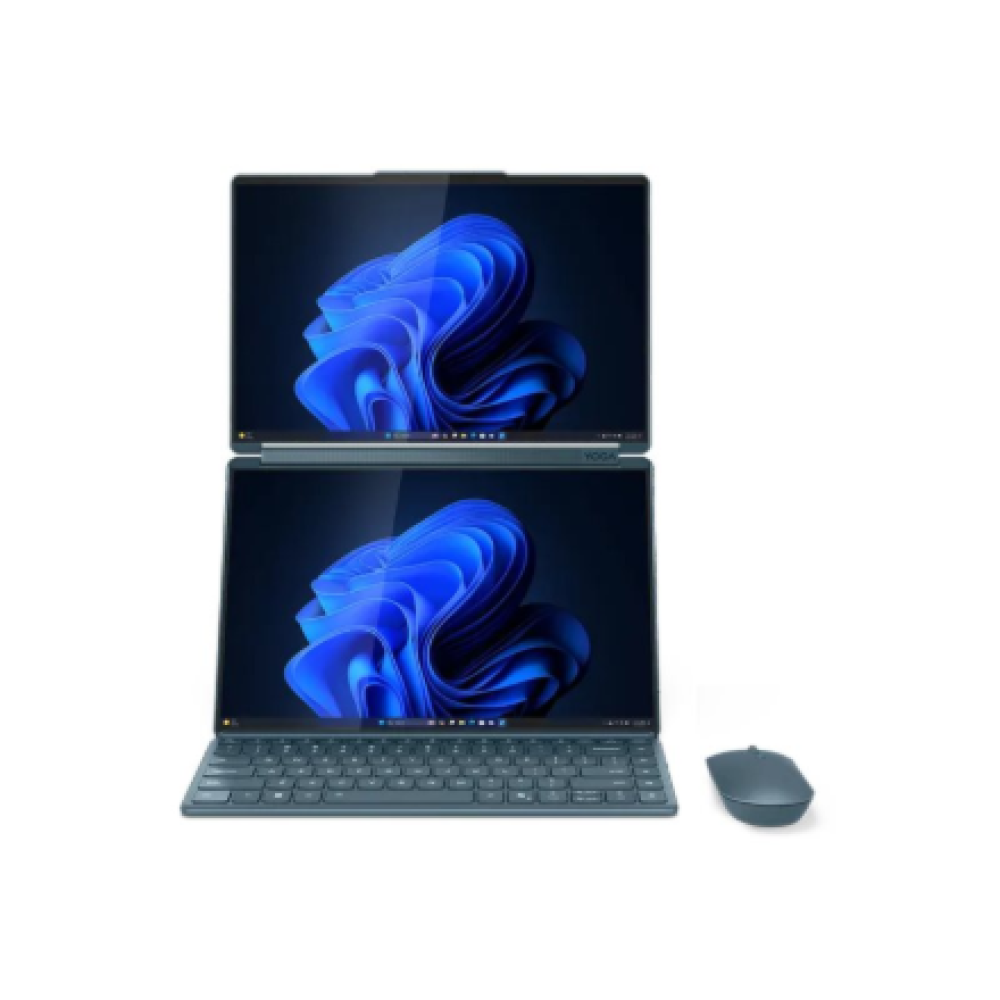Lenovo Yoga Book 9 14IAH10 , Tidal Teal , 2x14 , OLED , Touchscreen , 2.8K WQXGA+ , 2880 x 1800 pixels , Glossy , Intel Core Ultra 7 , 255H , 32 GB , Soldered LPDDR5x , Solid-state drive capacity 1000 GB , Intel Arc Graphics , Windows 11 Pro , 802.11be , 