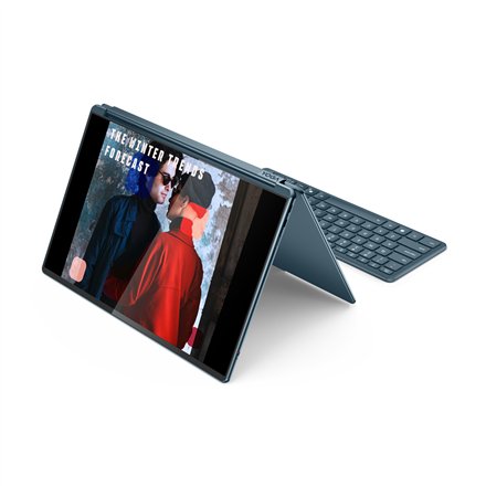 Lenovo Yoga Book 9 14IAH10 , Tidal Teal , 2x14 , OLED , Touchscreen , 2.8K WQXGA+ , 2880 x 1800 pixels , Glossy , Intel Core Ultra 7 , 255H , 32 GB , Soldered LPDDR5x , Solid-state drive capacity 1000 GB , Intel Arc Graphics , Windows 11 Pro , 802.11be , 