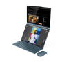 Lenovo Yoga Book 9 14IAH10 , Tidal Teal , 2x14 , OLED , Touchscreen , 2.8K WQXGA+ , 2880 x 1800 pixels , Glossy , Intel Core Ultra 7 , 255H , 32 GB , Soldered LPDDR5x , Solid-state drive capacity 1000 GB , Intel Arc Graphics , Windows 11 Pro , 802.11be , 