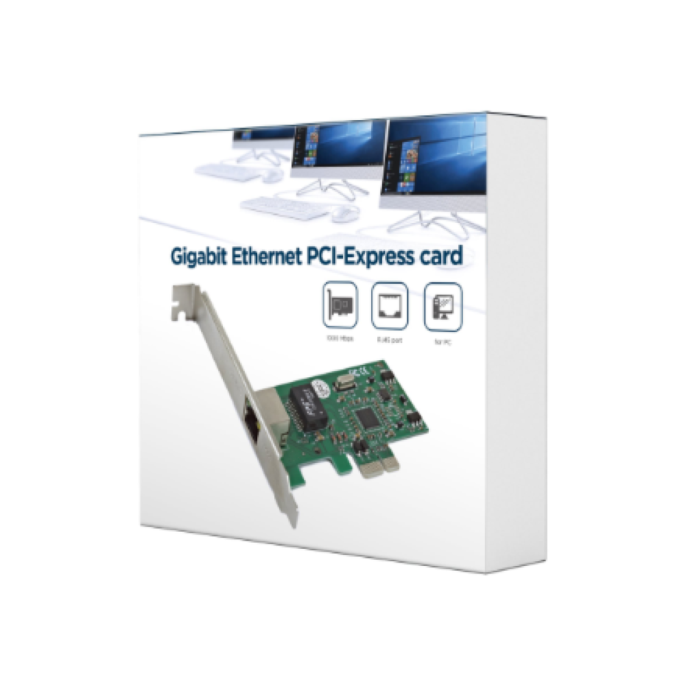 Gembird Gigabit Ethernet PCI-Express card, Realtek chipset , NIC-GX1