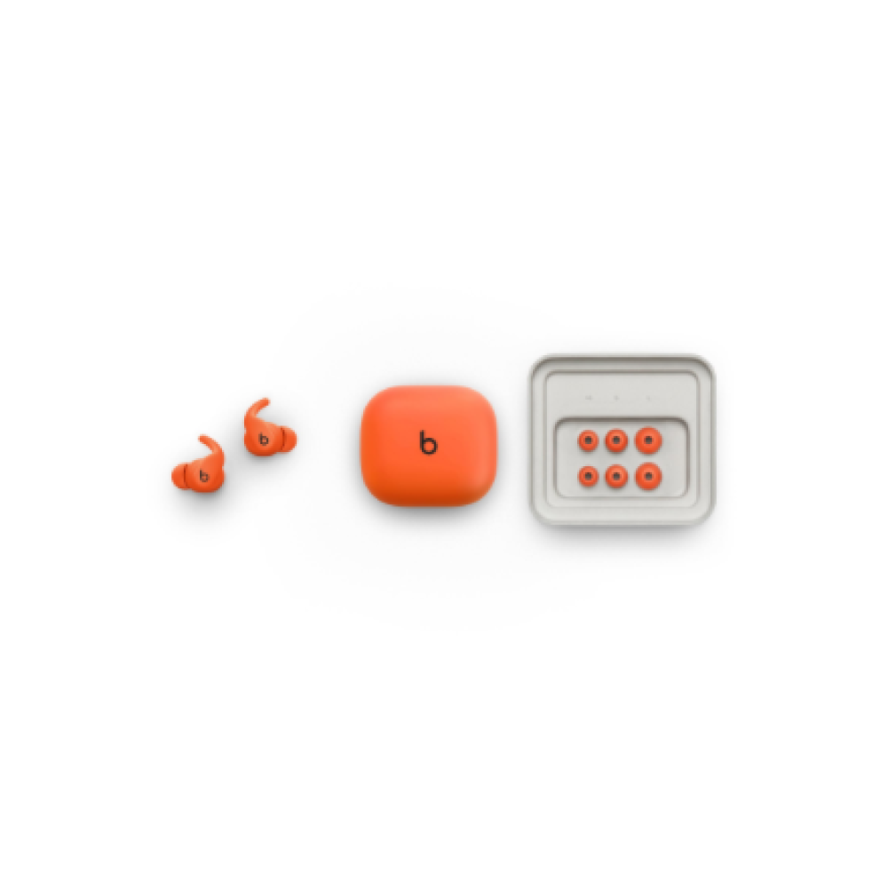 Beats Powerbeats Fit - Wireless Noise-Cancelling Workout Earbuds with Ultimate Secure Fit - Spark Orange , Beats