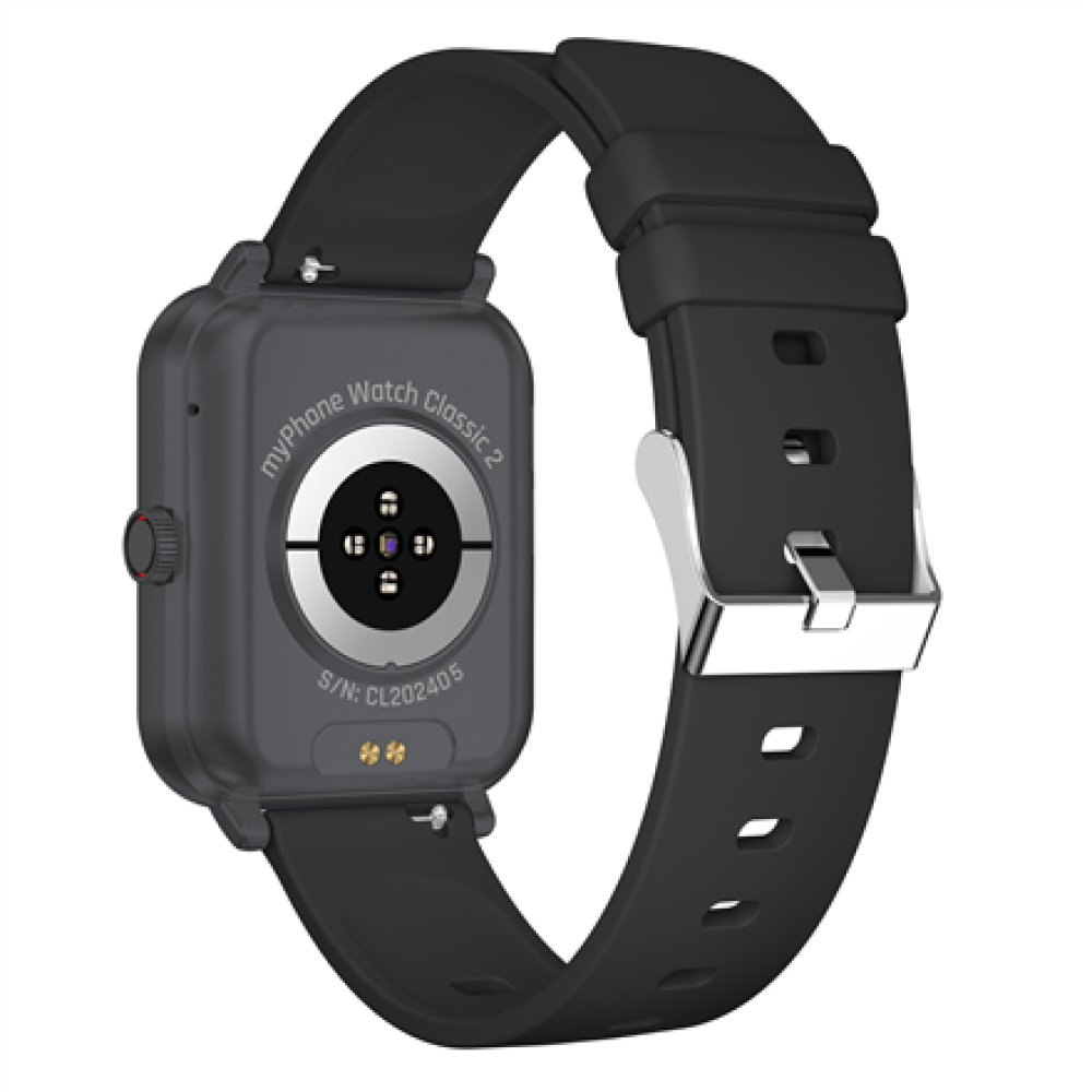 myPhone Watch Classic 2 , Smart watch , TFT , 1.85 , Waterproof , Black