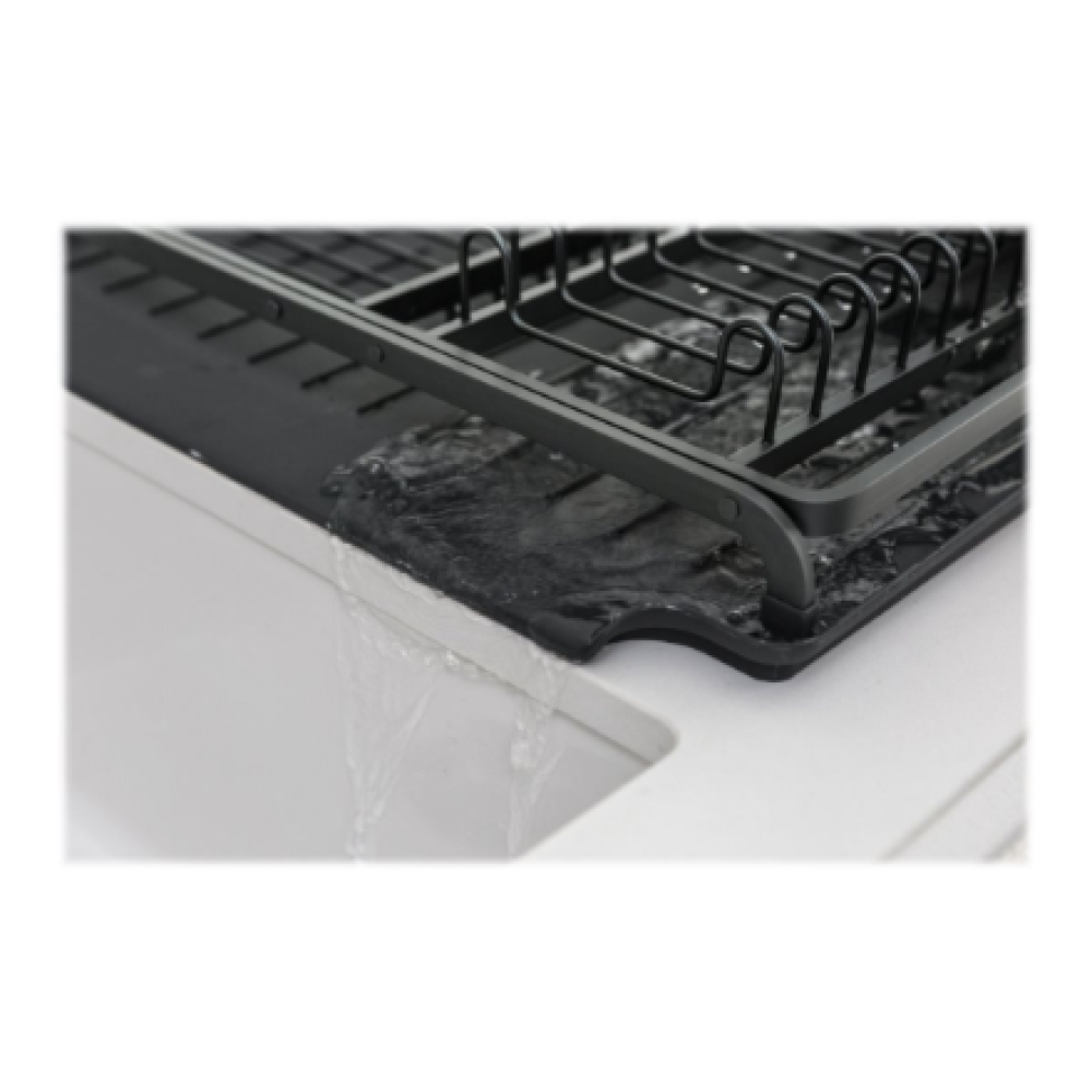 Brabantia , Brabantia Sink Side Dish Drainer, 49x38.5x14cm, Dark Grey