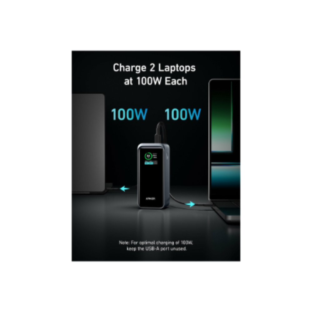 Anker Soundcore Power Bank, 200 W , Prime , 20000 mAh , Black