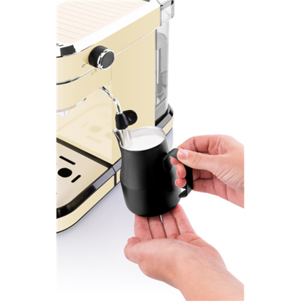 ETA , Espresso coffee maker , ETA618190040 Storio , Pump pressure 20 bar , Built-in milk frother , Semi-automatic , 1350 W , Beige