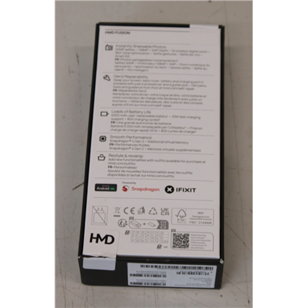 SALE OUT. Nokia Fusion 5G Smartphone 8/256GB Black (101SQ503H038) , Nokia UNPACKED, SCRATCHES ON BACK COVER