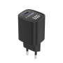 Gembird 60W USB Type-C fast charger, LCD , TA-UC-1C-PD60LCD-01-BK