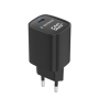 Gembird TA-UC-1C-PD60LCD-01-BK , 60W USB Type-C fast charger, LCD