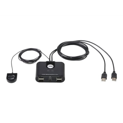 Aten 2-Port USB 2.0 Peripheral Sharing Device , Aten , USB 2.0 , 2 x 4 USB 2.0 Peripheral Sharing Switch