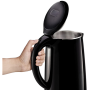 TEFAL Kettle , KO260830 , 2150 W , Electric , 1.7 L , Stainless steel , 360° rotational base , Black