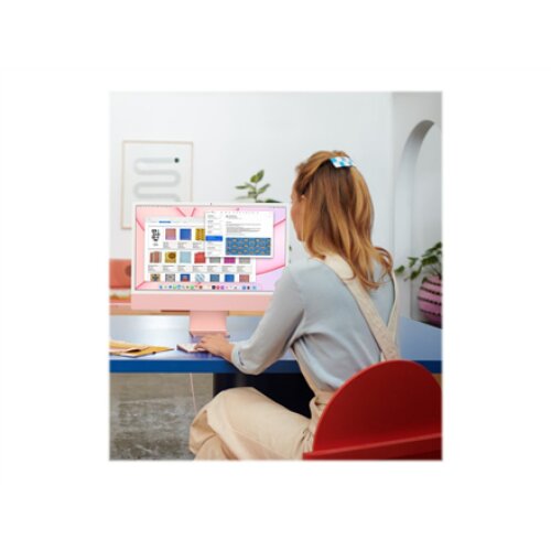 Apple iMac Desktop AIO 24 Apple M1 Internal memory 8 GB SSD 256 GB Apple M1 8-Core GPU No optical drive Keyboard language English MacOS Big Sur Warranty 12 month(s)