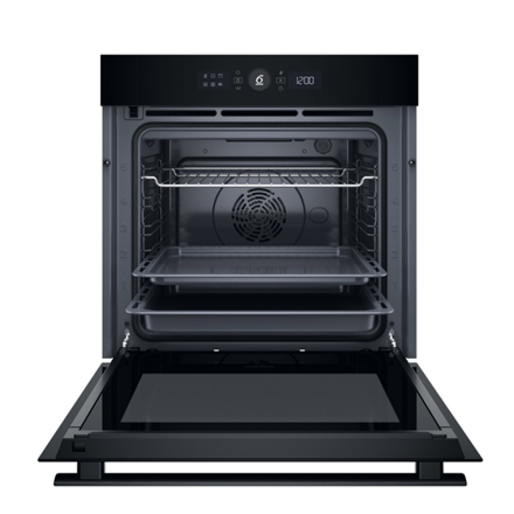 WOI4S8PM0SBA Whirlpool Oven , WOI4S8PM0SBA , 73 L , Electric , Pyrolysis/Hydrolytic , Electronic , Steam function , Height 59.7 cm , Width 59.5 cm , Black