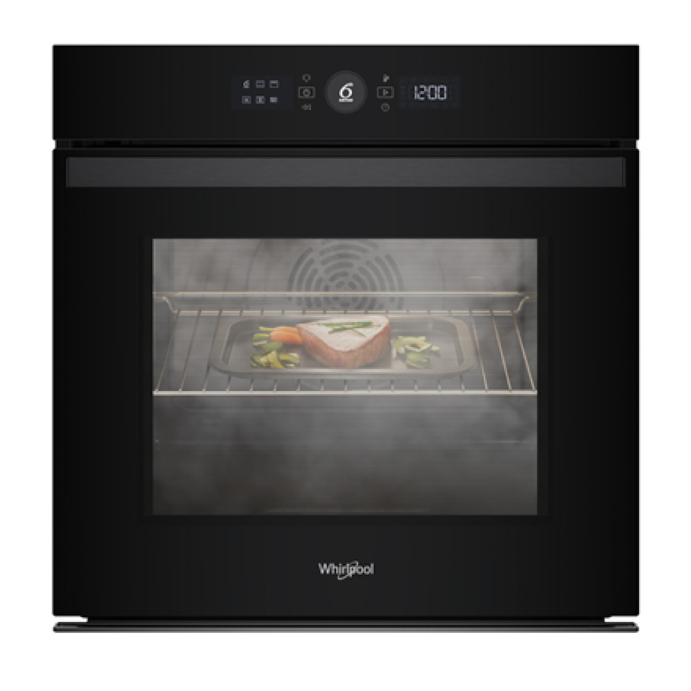 WOI4S8PM0SBA Whirlpool Oven , WOI4S8PM0SBA , 73 L , Electric , Pyrolysis/Hydrolytic , Electronic , Steam function , Height 59.7 cm , Width 59.5 cm , Black