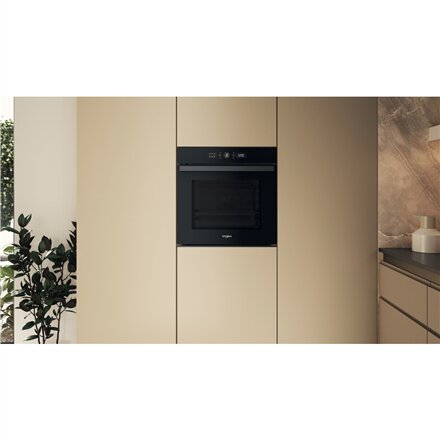 Whirlpool Oven , WOI4S8PM0SBA , 73 L , Electric , Pyrolytic/Hydrolytic , Electronic , Steam function , Convection , Height 59.7 cm , Width 59.5 cm , Black