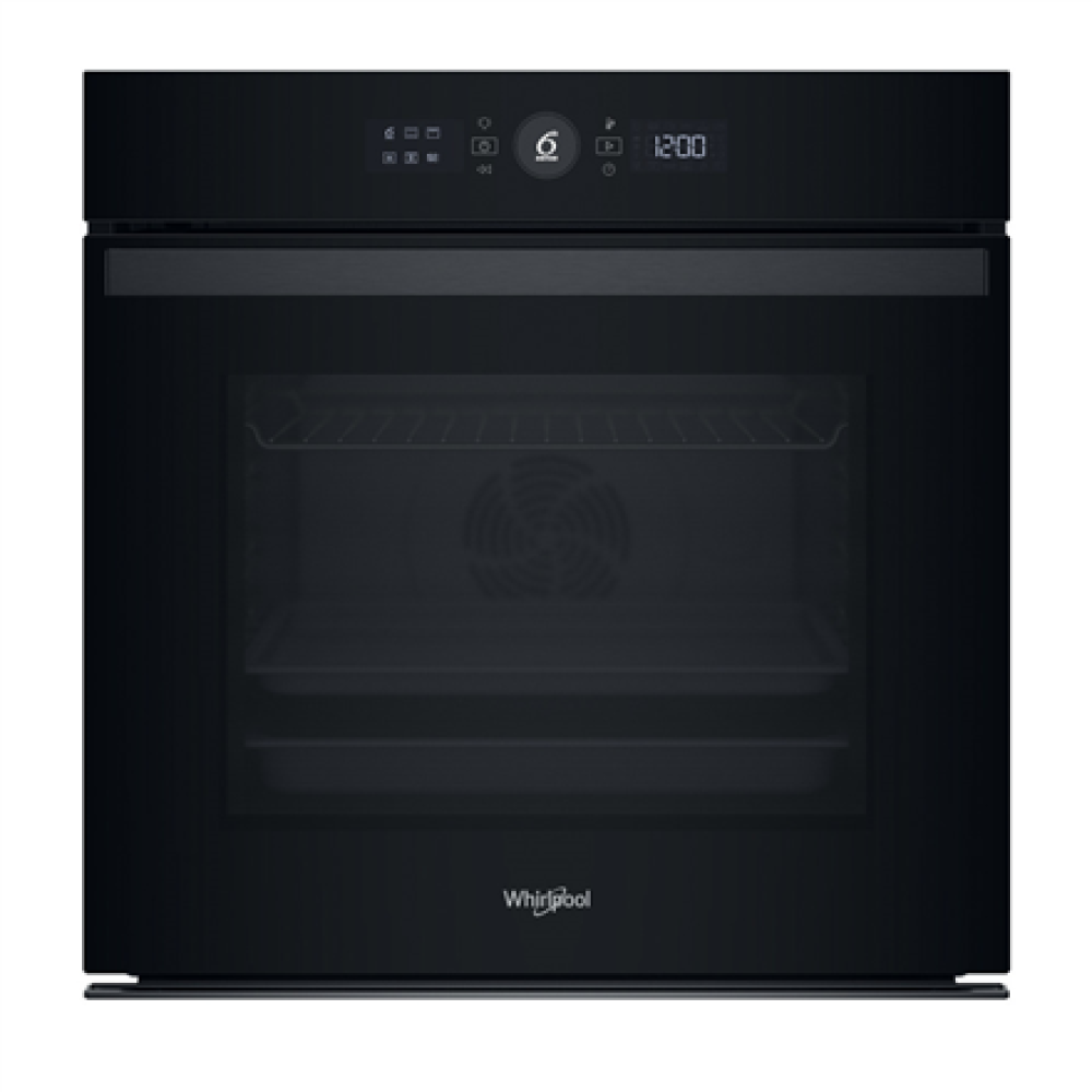 WOI4S8PM0SBA Whirlpool Oven , WOI4S8PM0SBA , 73 L , Electric , Pyrolysis/Hydrolytic , Electronic , Steam function , Height 59.7 cm , Width 59.5 cm , Black
