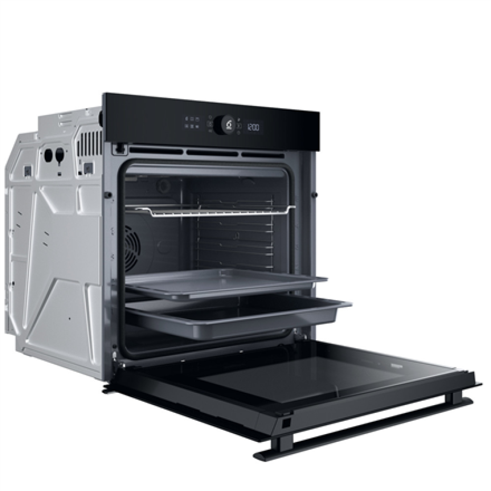 WOI4S8PM0SBA Whirlpool Oven , WOI4S8PM0SBA , 73 L , Electric , Pyrolysis/Hydrolytic , Electronic , Steam function , Height 59.7 cm , Width 59.5 cm , Black