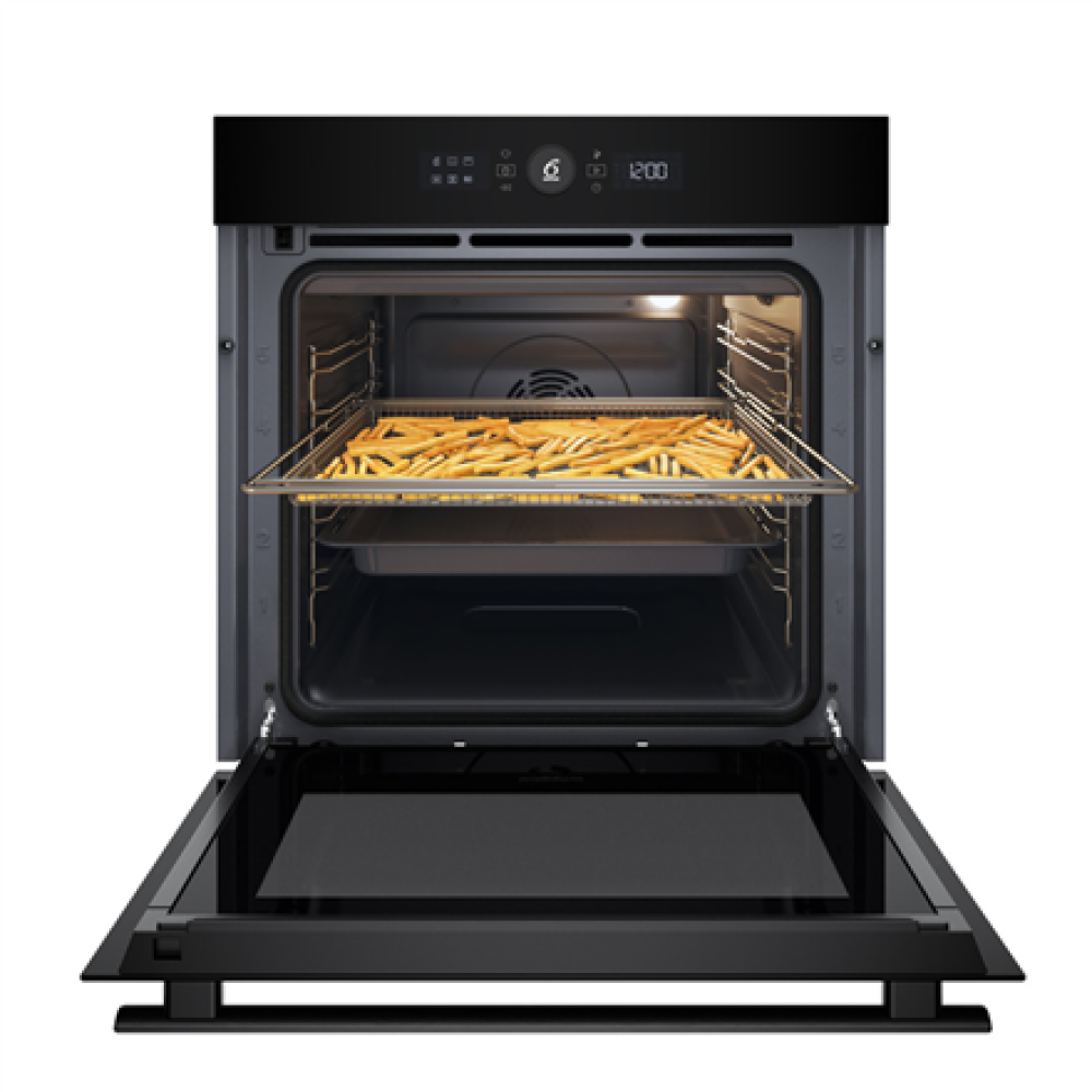 WOI4S8PM0SBA Whirlpool Oven , WOI4S8PM0SBA , 73 L , Electric , Pyrolysis/Hydrolytic , Electronic , Steam function , Height 59.7 cm , Width 59.5 cm , Black