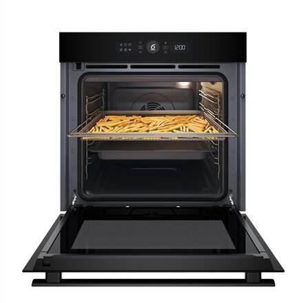 Whirlpool Oven , WOI4S8PM0SBA , 73 L , Electric , Pyrolytic/Hydrolytic , Electronic , Steam function , Convection , Height 59.7 cm , Width 59.5 cm , Black