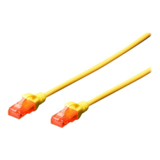 Digitus Patch cord , CAT 6 U-UTP , AWG 26/7 , Cable length: 2 m , Yellow