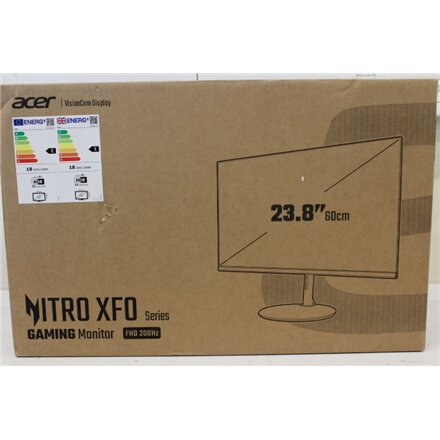 SALE OUT. Acer XF240Y X1biiph , 24 , IPS , FHD , 16:9 , 180 Hz , 1 ms , 1920 x 1080 pixels , 250 cd/m² , HDMI ports quantity 2 , Warranty 35 month(s) , DAMAGED PACKAGING