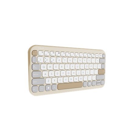 Asus Marshmallow KW100 , Keyboard , Wireless , US International , Oat Milk
