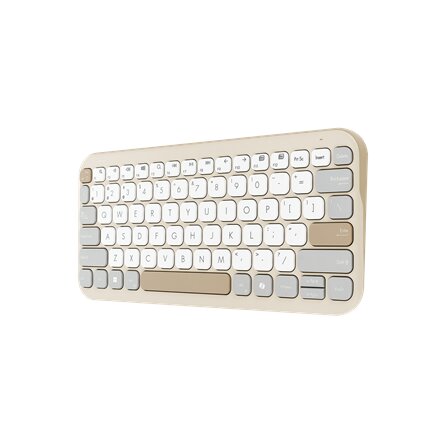 Asus Marshmallow KW100 , Keyboard , Wireless , US International , Oat Milk
