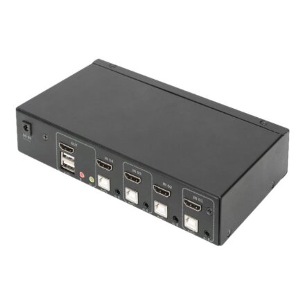 Digitus , KVM Switch, 4 Port, Single Display, 4K, HDMI , DS-12880