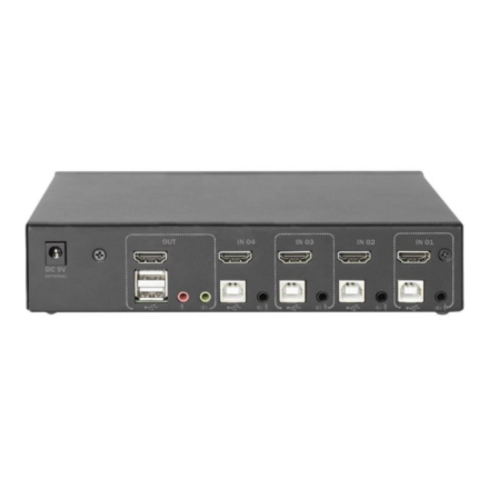 Digitus KVM Switch, 4 Port, Single Display, 4K, HDMI , DS-12880