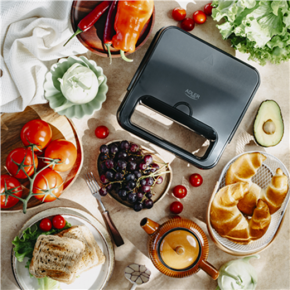 Adler AD 3079 , 750 W , Number of plates 1 , Black