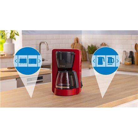 Bosch Coffee Maker , TKA2M114 MyMoment , Drip , 1200 W , Red