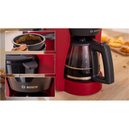 Bosch Coffee Maker , TKA2M114 MyMoment , Drip , 1200 W , Red