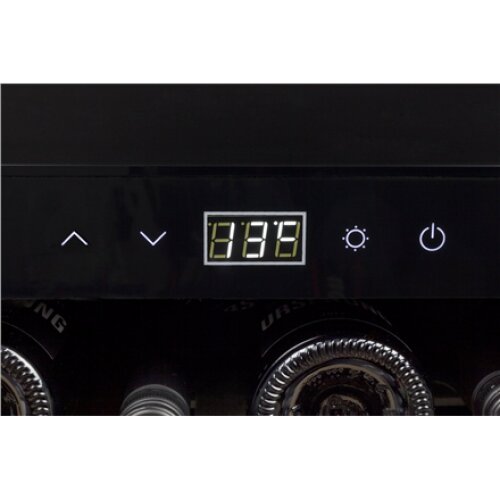Caso , Wine cooler , WineSafe 18 EB , Energy efficiency class G , Built-in , Bottles capacity Up to 18 bottles , Cooling type Compressor technology , Stainless steel
