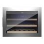 Caso , Wine cooler , WineSafe 18 EB , Energy efficiency class G , Built-in , Bottles capacity Up to 18 bottles , Cooling type Compressor technology , Stainless steel