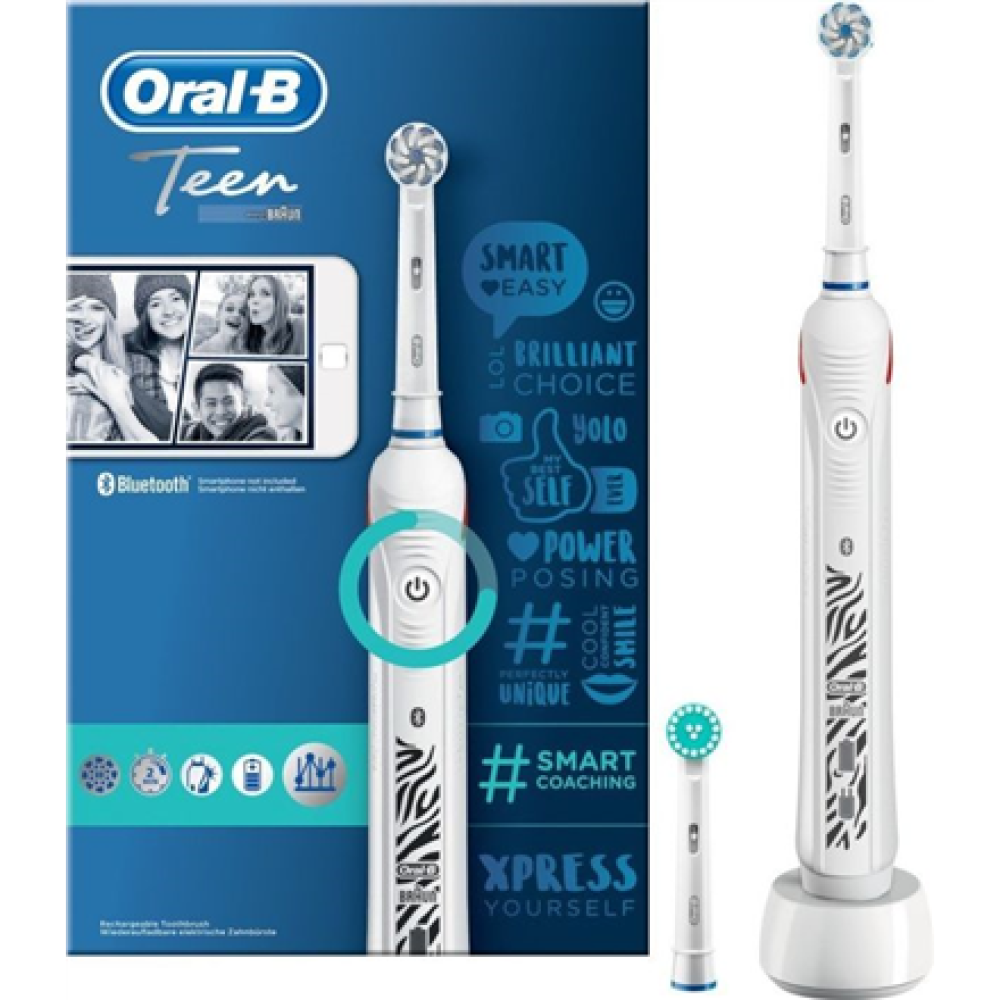 Oral-B Toothbrush Teen Rechargeable For kids Number of brush heads included 2 Number of teeth brushing modes 1 White